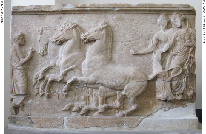 Relief from Rhodes depicting the abduction of a female at My Favourite Planet
