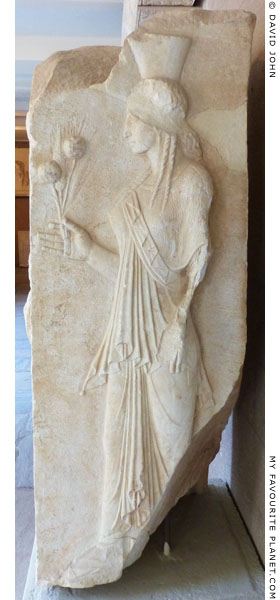 An Archaistic relief of Demeter from Corinth at My Favourite Planet