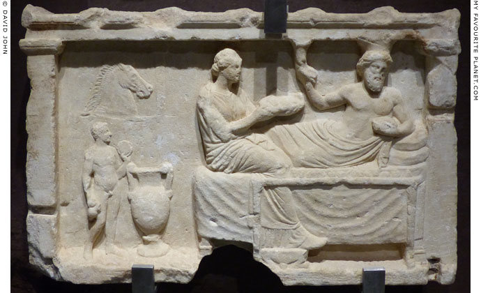 Votive relief, Corinth Archaeological Museum at My Favourite Planet