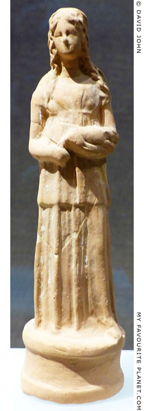 Terracotta figurine from the Sanctuary of Demeter and Kore, Corinth at My Favourite Planet