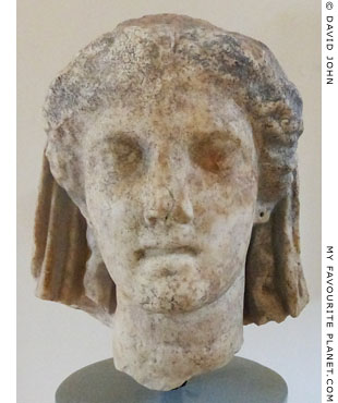 Head of Demeter from the sanctuary of Demeter, Dion, Macedonia, Greece at My Favourite Planet