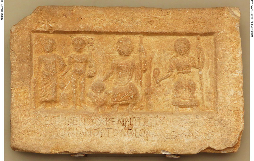 Votive relief of Hades, Persephone, Asklepios and Hermes at My Favourite Planet