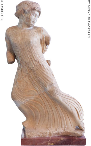 Statue of a fleeing maiden from Eleusis at My Favourite Planet