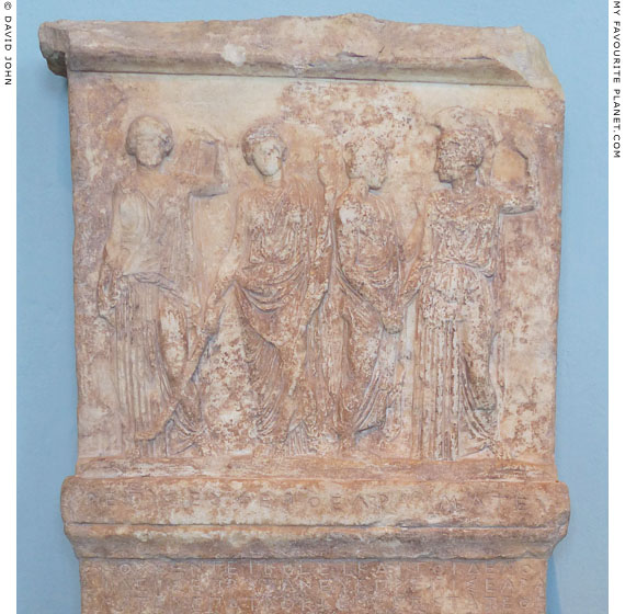 The relief on the Rhetoi decree stele in Eleusis at My Favourite Planet