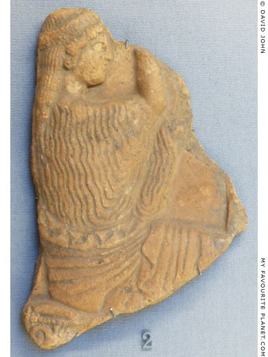 Terracotta plaque showing Persephone seated at My Favourite Planet