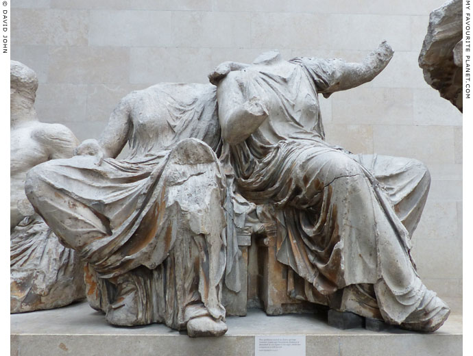 Statues of Demeter and Persephone from the Parthenon at My Favourite Planet