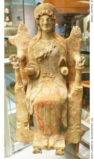 Terracotta figurine of an enthroned goddess at My Favourite Planet