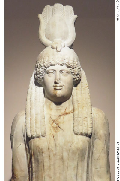 Detail of the statue of Isis-Demeter from Brexiza at My Favourite Planet