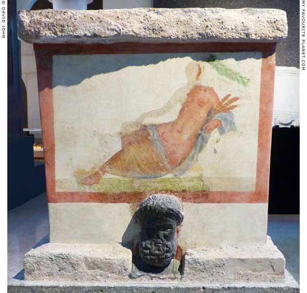 Painting of Tellus (Terra) or Ceres on a Roman altar at My Favourite Planet
