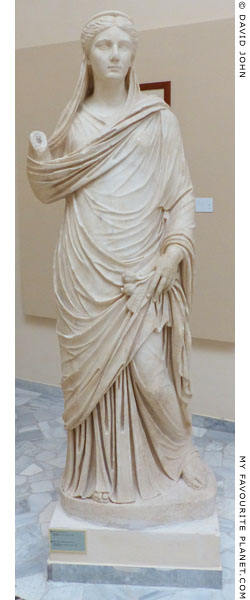 Marble statue of Sabina, wife of Emperor Hadrian, as Ceres, Ostia at My Favourite Planet