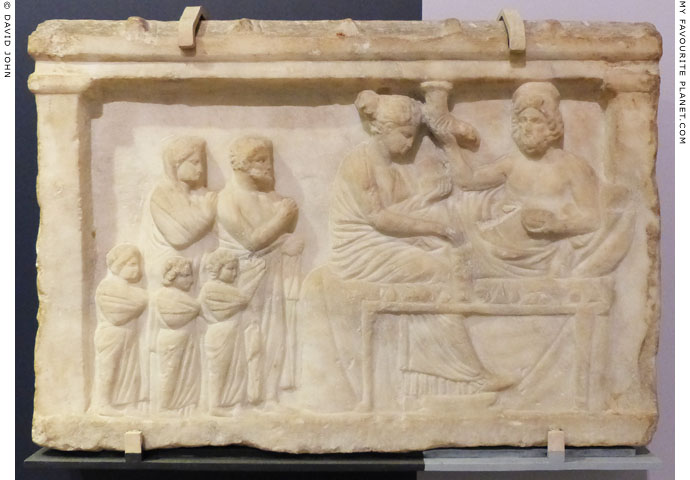 Votive relief, Ashmolean Museum, Oxford at My Favourite Planet