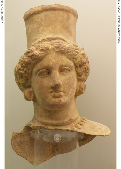 Terracotta bust of Demeter or Persephone from Agrigento at My Favourite Planet