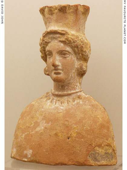 Terracotta votive bust of Demeter from Agrigento, Sicily at My Favourite Planet