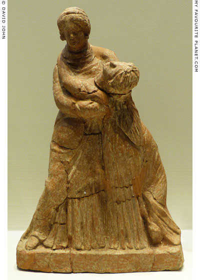 Terracotta votive figurine of Demeter and Persephone from Pella at My Favourite Planet