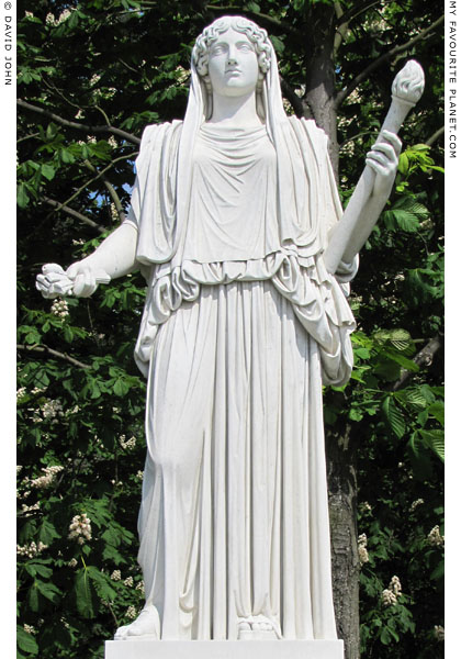 A copy of the Demeter Cherchel statue, Sanssouci, Potsdam at My Favourite Planet