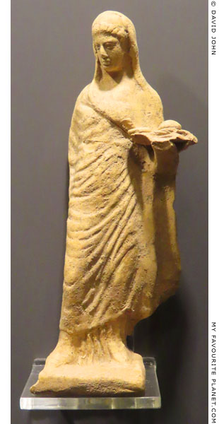 A ceramic figurine from the sanctuary of Demeter in Rhodes at My Favourite Planet