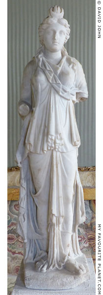 Marble statue of Isis-Demeter, Palazzo Altemps, Rome at My Favourite Planet