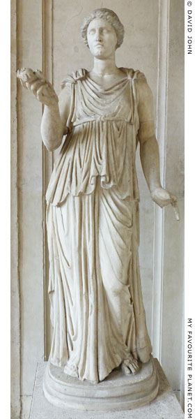 Marble statue of Demeter in the courtyard of Palazzo Altemps at My Favourite Planet