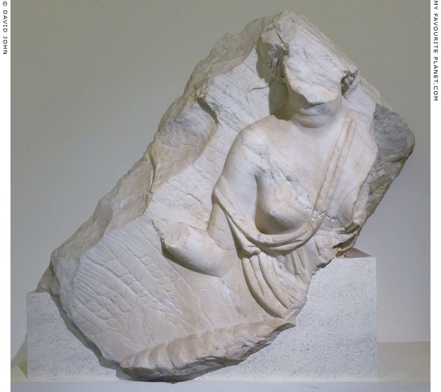 Fragment of a marble pediment with a relief of Ceres at My Favourite Planet
