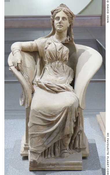 Ceramic statue of Demeter from Ariccia at My Favourite Planet