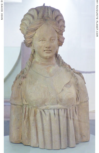 Ceramic bust of Kore from Ariccia at My Favourite Planet