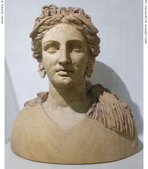 Ceramic bust of Demeter from Ariccia at My Favourite Planet