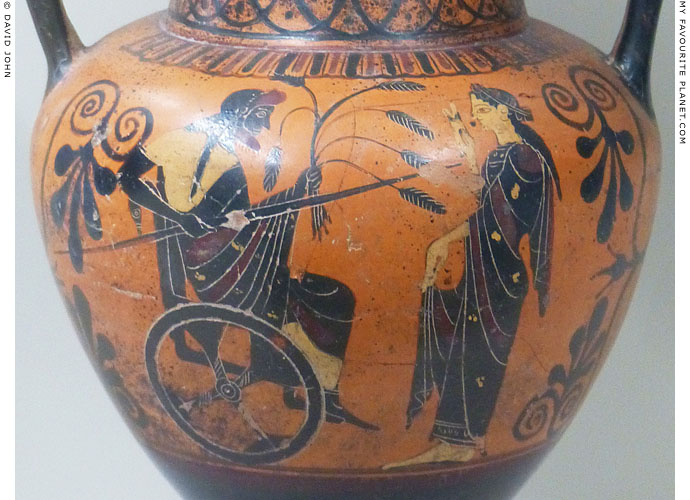 Attic red-figure amphora showing Triptolemos and Demeter at My Favourite Planet