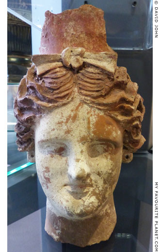 Terracotta head of a bust as a votive offering to Demeter and Kore at My Favourite Planet