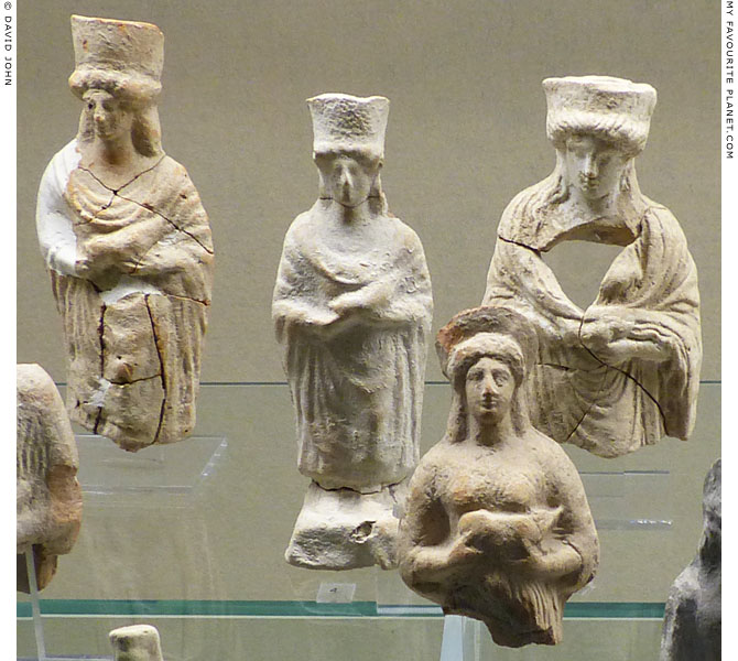 Terracotta figurines from the sanctuary of Demeter and Kore at Kamarina, Sicily at My Favourite Planet
