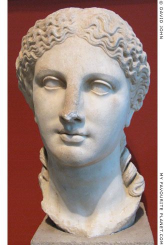 Marble head probably depicting Demeter, altered to portray Livia at My Favourite Planet