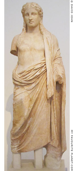 Marble statue of Dionysus from Eleusus at My Favourite Planet