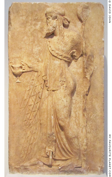 Neo-Attic Archaistic relief of Dionysus from Loutses, Attica at My Favourite Planet