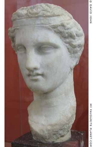 Marble head of a statue of Dionysus, Pergamon Museum, Berlin at My Favourite Planet