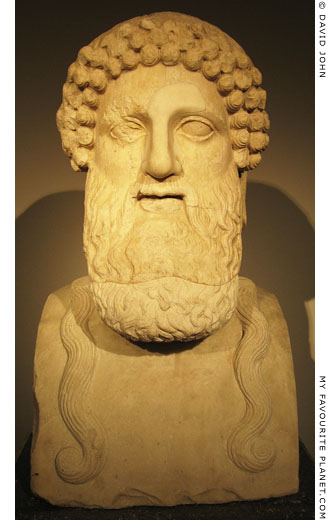 Marble Archaistic herm of bearded Dionysus at My Favourite Planet