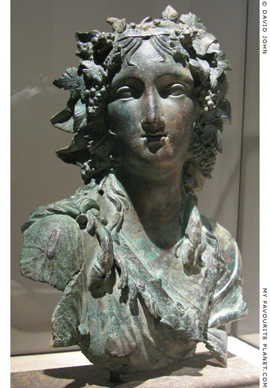 Bronze bust of a Maenad at My Favourite Planet