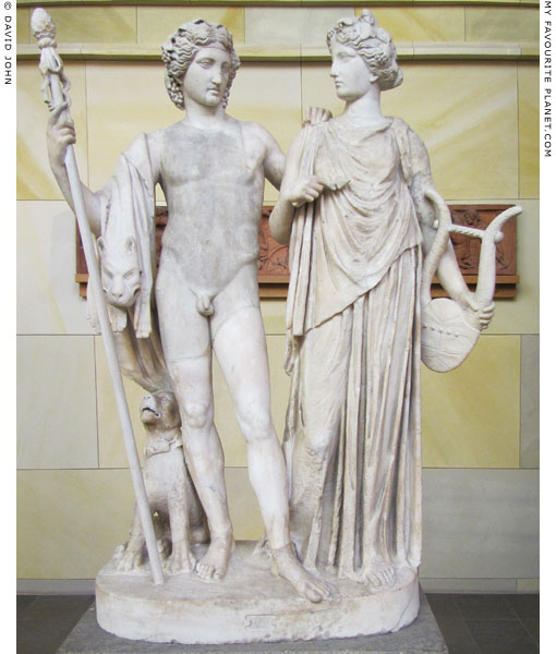 Statue of Dionysus and Ariadne in the Schinkel Museum, Berlin at My Favourite Planet