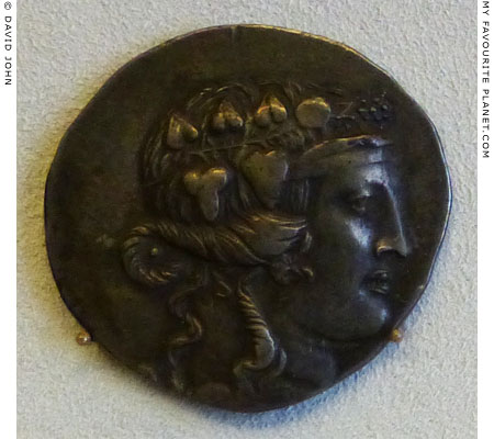 A silver tetradrachm of Maroneia, Thrace with the head of Dionysus at My Favourite Planet