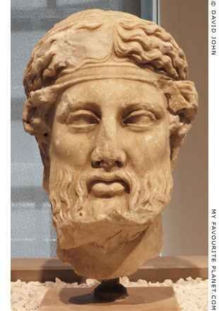 Dionysus Bacchus Greek God Bust Head Statue Sculpture Casting Stone 10.8΄΄ 