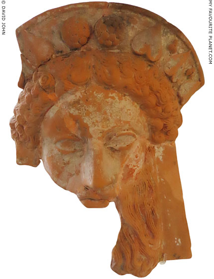 Ceramic mask of Dionysus from Maroneia, Thrace at My Favourite Planet