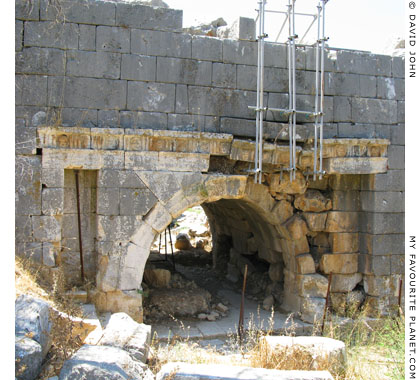 The vaulted tunnel on the north side of the theatre, Letoon, Lycia at My Favourite Planet