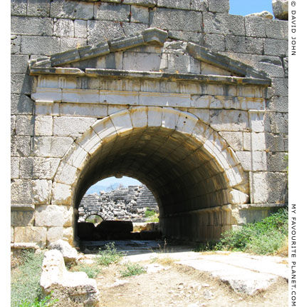 The tunnel entrance to the south side of the Letoon theatre at My Favourite Planet