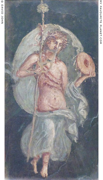 A fresco painting of a dancing Maenad from Herculaneum at My Favourite Planet