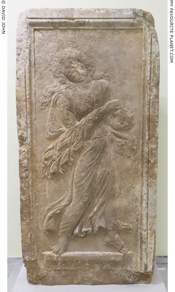 Relief of a dancing Maenad, Philippi Archaeological Museum, Macedonia, Greece at My Favourite Planet