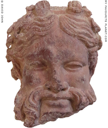 Porphyry head of Silenos or Dionysus from Rhodes at My Favourite Planet