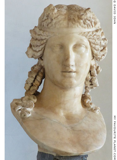 Marble bust of a youthful Dionysus, Capitoline Museums, Rome at My Favourite Planet