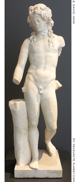 Marble statue of Dionysus in the Terme museum, Rome at My Favourite Planet