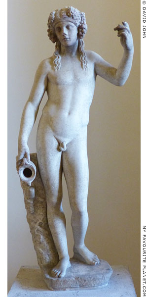 Marble statue of Dionysus from the Janciculum sanctuary, Rome at My Favourite Planet