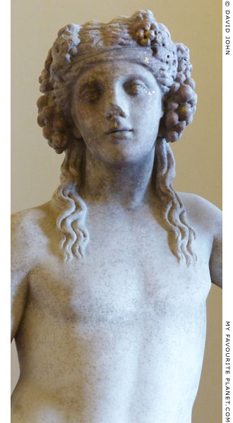 Detail of the Dionysus statue from the Janciculum at My Favourite Planet