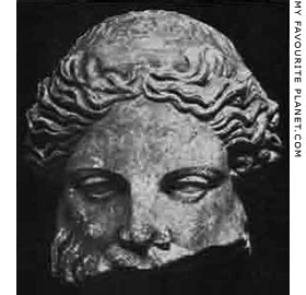 Head of the Terme Dionysos-Sardanapalos statue in the Ashmolean Museum, Oxford at My Favourite Planet