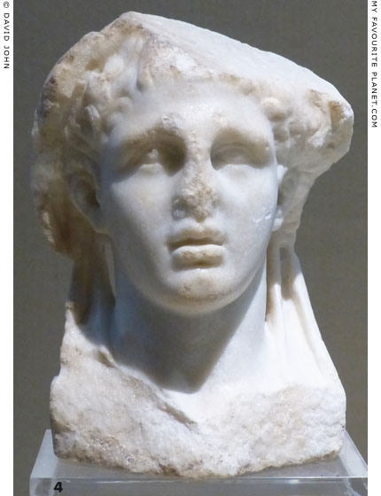 Marble head of a herm of drunken Dionysus from Syracuse at My Favourite Planet